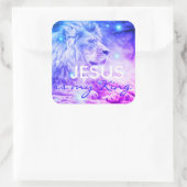 Jésus est mon roi | Sticker Lion de la foi chrétie (Sac)