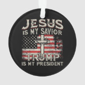 Jésus Est Mon Sauveur Trump Est Mon Président Amér (dos)