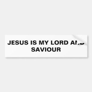"Jésus Est Mon Seigneur Et Mon Sauveur" Sticker