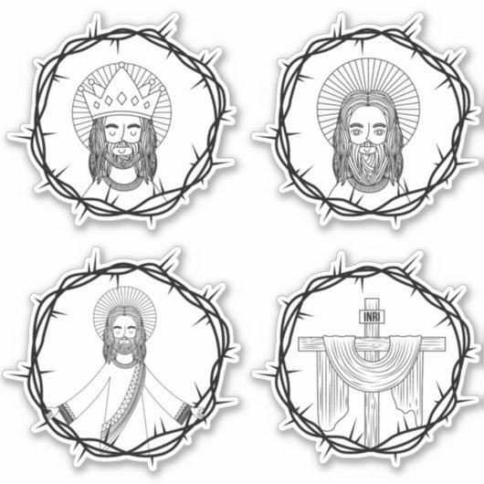 Jésus est mon sticker de set de salut (Devant)