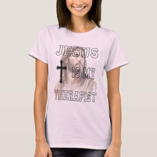 Jésus Est Mon Thérapeute T-shirt Classique (Devant)