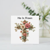 Jésus Est Ressuscité Carte de Croix, Joyeux Jour d (Debout devant)