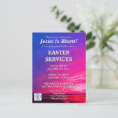 JÉSUS EST RISEN Easter Church Services Invitation (Debout devant)