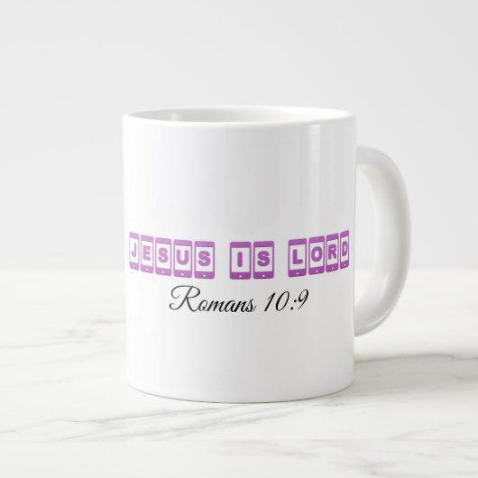 Jésus est Seigneur - Jumbo Mug (Devant droit)
