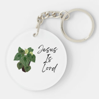 Jésus est Seigneur Porte-clés Acrylique Rond