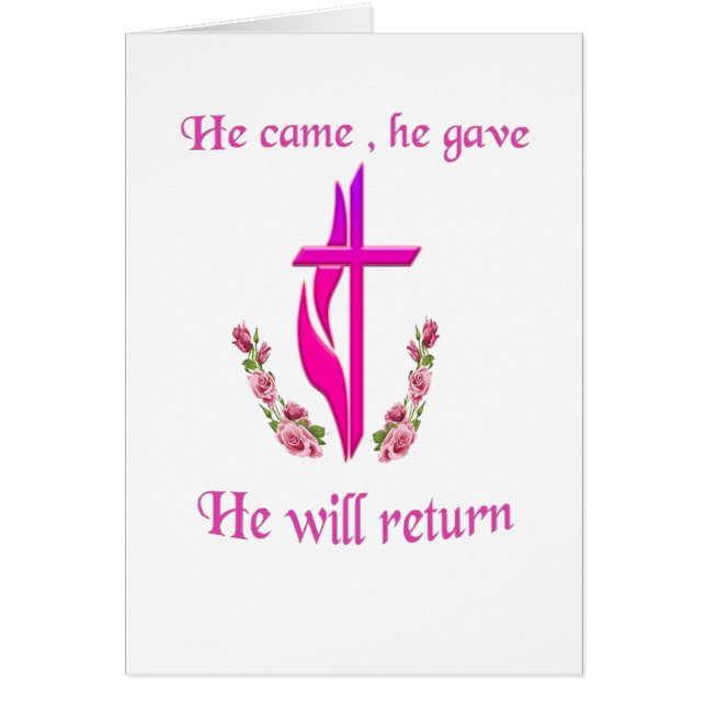 Jésus est venu et il reviendra (Devant)