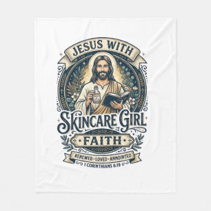 Jesus Estheetiker Huidverzorging Vintage T-shirt C Fleece Deken