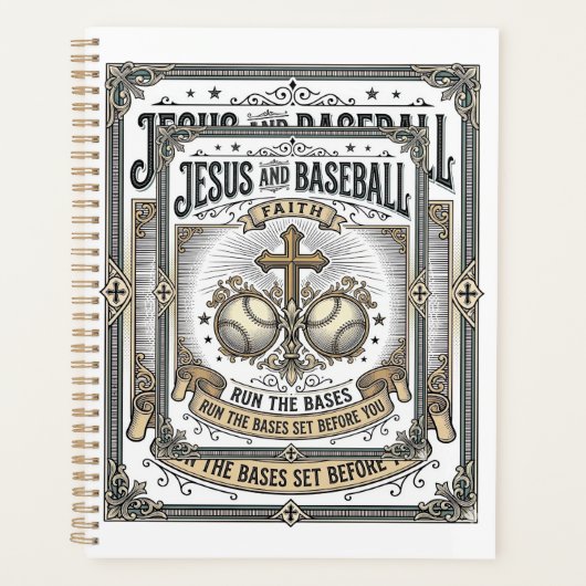 Jésus et baseball Christianisme vintage (Devant)