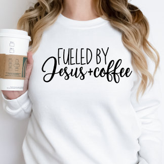Jésus et café Sweatshirt Idée cadeau pour femmes