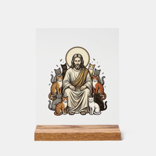 Jésus et Chats Vintage (Recto)