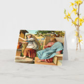 jésus et femmes à la carte de voeux bien (Fleur jaune)