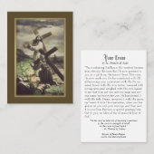 Jésus et jeune fille portant la carte sainte (Devant / Derrière)