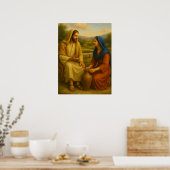 Jésus et la femme au puits ™ Affiche murale SDD (Cuisine)