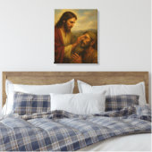 Jésus Et L'Homme Aveugle™ LDS Toile D'Art Mur (Insitu(Chambre))