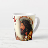 Jésus et moi dans le matin latte Mug (Angle droit)