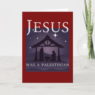 Jésus était une carte de Noël de solidarité palest