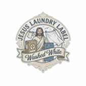 Jesus Étiquette De Linge Lavé Blanc Jesus Linge La (Devant)