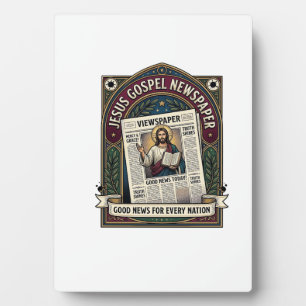 Jesus Evangelie Krant Jezus Krant Christelijk G Fotoplaat