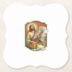 Jesus Excel-blad afdrukken 50 lege pagina's kantoo Kartonnen Onderzetters