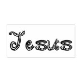 Jesus Fabric Font Letters Rubberstempel (Afrduk)