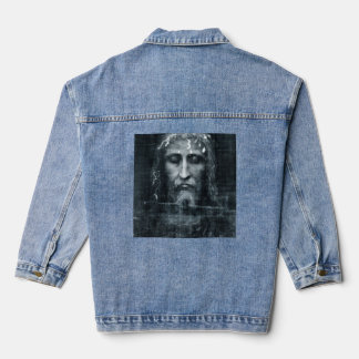 Jesus Face Denim Jas Jacket
