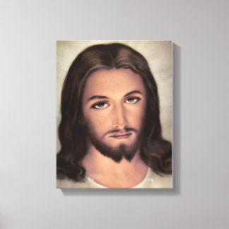 Jesus Face Portret Canvas Afdruk