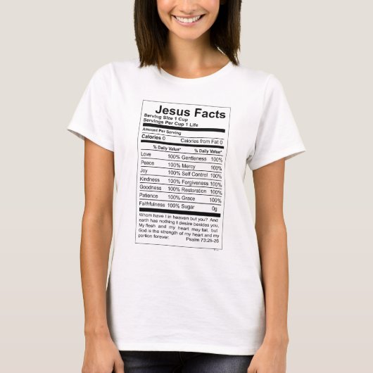 JESUS FACTS VROUWENS T-SHIRT (Voorkant)
