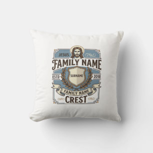 Jesus Familienaam Crest Jesus Familienaam Crest Ch Kussen