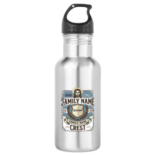 Jesus familienaam Crest Jesus familienaam Crest Ch Waterfles