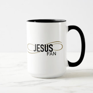 Jesus Fan met Swirl Coffee Mok