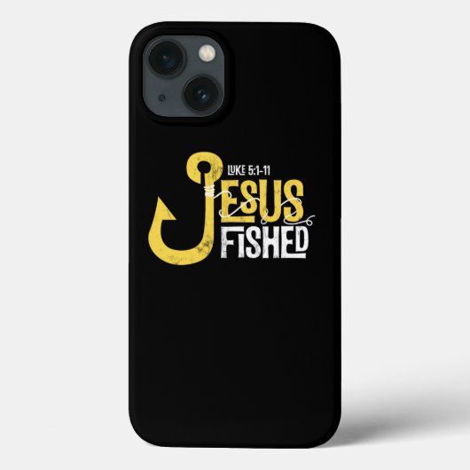 Jesus Fied Big Hook Jesus Surfeed Vissen Christi Case-Mate iPhone Case (Achterkant)