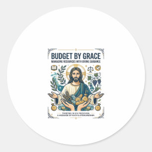 Jesus Financiële Vrede Schuld Vrij Reis T-shirt Ch Ronde Sticker
