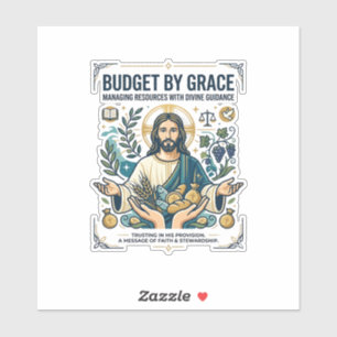 Jesus Financiële Vrede Schuld Vrij Reis T-shirt Ch Sticker