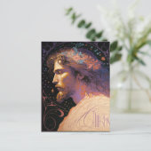 Jesus  Fine Art van Mucha AI Generated Briefkaart (Staand voorkant)