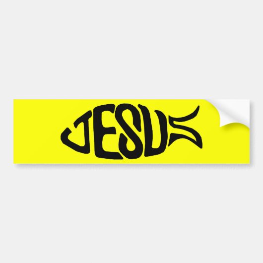Jesus Fish Bumpersticker (Voorkant)