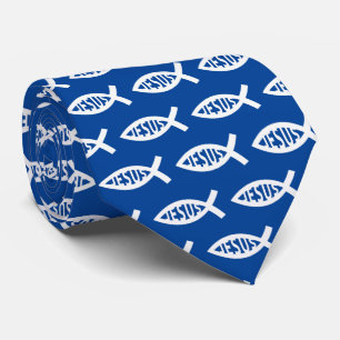 Jesus Fish Christelijk ichthys Symbol Stropdas