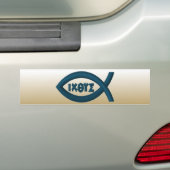 Jesus Fish Christelijk Symbool Bumpersticker (Op auto)