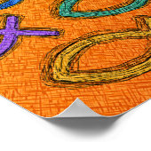 JESUS FISH DESIGN POSTER (Hoek)
