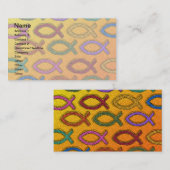 JESUS FISH DESIGN VISITEKAARTJE (Voorkant / Achterkant)