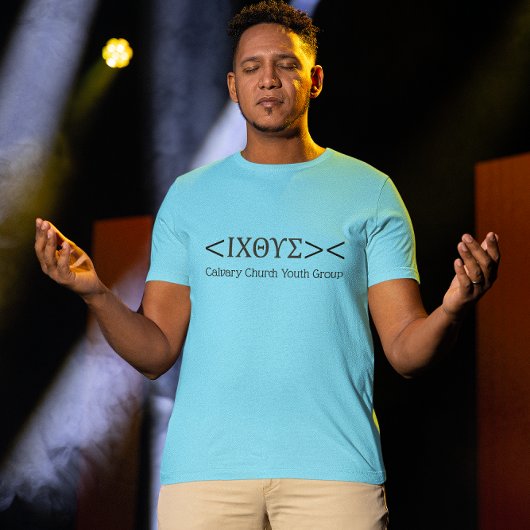 Jesus Fish Emoticon Church Group Custom Shirt