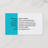 Jesus Fish Fleur De Lis Social Visitekaartje (Achterkant)