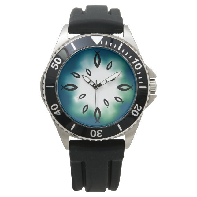 Jesus Fish Horloge (Voorkant)