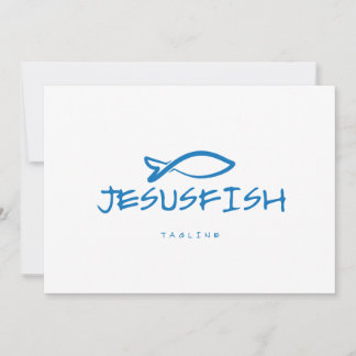 Jesus FISH logo sjabloon Kaart