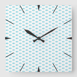 Jesus Fish Pattern Vierkante Klok