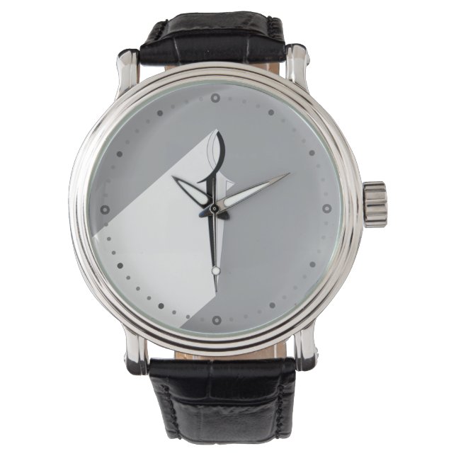 Jesus Fish Sword Horloge (Voorkant)