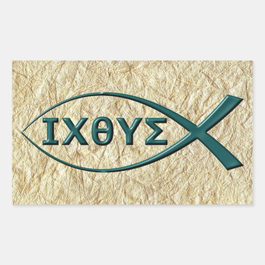 Jesus Fish Symbol Stickers (Voorkant)