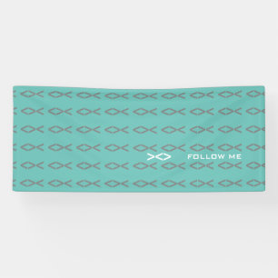 Jesus Fish Text Spandoek