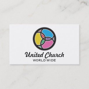 Jesus Fish Trinity Glas in lood Multicolkleurige L Visitekaartje