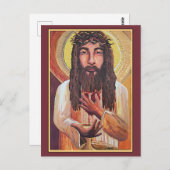 Jesus Flat Dank u kaart (Voorkant / Achterkant)