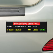 Jesus Flight Plan Bumpersticker (Op auto)